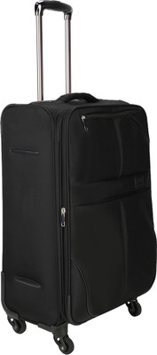 

Nasher Miles Brunei Soft-Sided Luggage Set of 2 Black Trolley/Travel/Tourist Bags (65 & 75 Cm) Expandable Check-in Luggage -  inch(Black