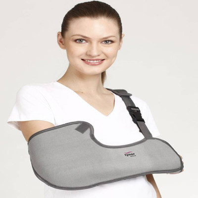 

Tynor Pouch Arm Sling Tropical Elbow Support (Free Size, Grey)