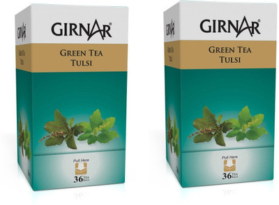 

Girnar Tea Girnar Tulsi Green Tea Pack of 2 Tulsi Green Tea Bags(86 g, Box)