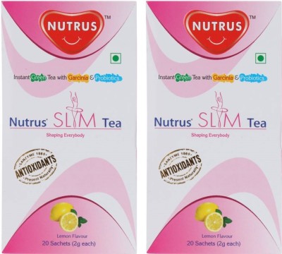 

Nutrus Slim Tea 20 Sachets (2g each)- Pack of 2 Lemon Green Tea Bags(40 g, Box)