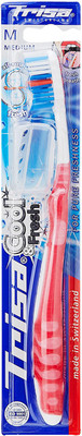 

Trisa Cool and Fresh Toothbrush Multicolor (Medium) Soft Toothbrush
