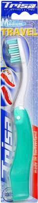 

Trisa Travel Single Toothbrush (Medium) Soft Toothbrush