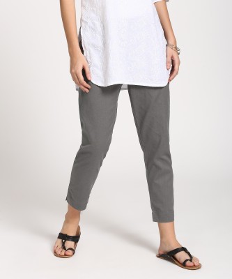 Aurelia Regular Fit Women Grey Trousers