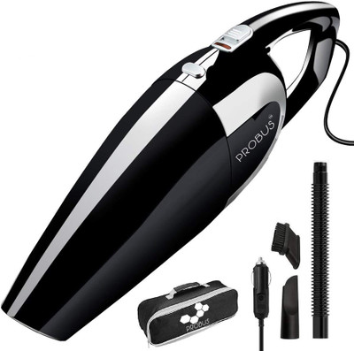 Probus 12V High Power Wet & Dry Portable Handheld Car Vacuum Cleaner with 4.5M Power Cord Car Vacuum Cleaner(Black)