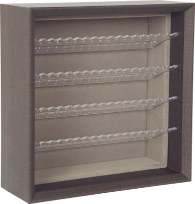 

Howards Jewellery Organiser - Stackable Tray - Sectional Earring Holder Make up Vanity Box(Chocolate)