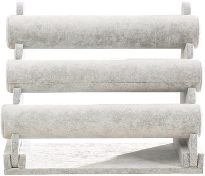 

SYGA Three-Layer Bangle Bracelet Rack Watch Holder Display Gift Stand Showcase_Grey Bangle Bracelet Holder Vanity Box(Grey)