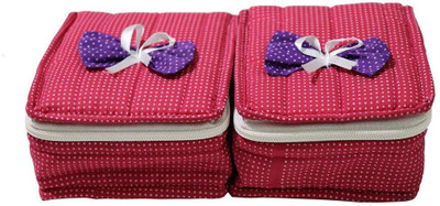 

FORE TREND Jewellery Kit / Make Up Kit/ Wedding Collection Gift 2 Pcs Set Multi purpose -Red Vanity Box(Red)