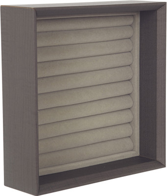 Howards Jewellery Ring Cufflink Storage Stackable Tray Organiser Jewellery storage Vanity Box(Brown)