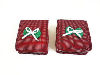 

FORE TREND Jewellery Kit / Make Up Kit/ Wedding Collection Gift 2 Pcs Set Multi purpose -Maroon Vanity Box(Maroon)