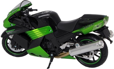

New-Ray Kawasaki-ZX-14 Die Cast Motorcycle (1:12)Scale(Green)