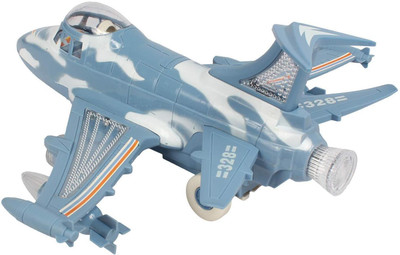 

Planet of Toys Electric Aviation Fighter Plane With Light, Music For Kids, Children(Grey)