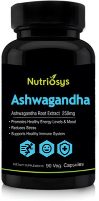 

Nutriosys Ashwagandha 250mg (90 Veg Capsules)(90 No)