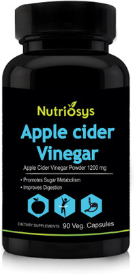 

Nutriosys Apple Cider Vinegar - 1200mg (90 Veg Capsules)(90 No)