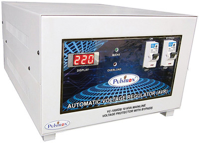 

PULSTRON VC-1000DB 10 KVA Mainline Voltage Protector with BYPASS(Light Grey)
