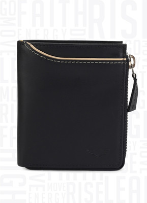 

Metronaut Men Black Genuine Leather Wallet(3 Card Slots)