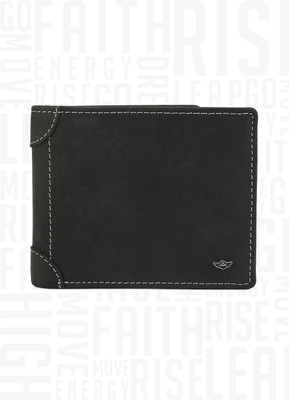 

Metronaut Men Black Genuine Leather Wallet(4 Card Slots)