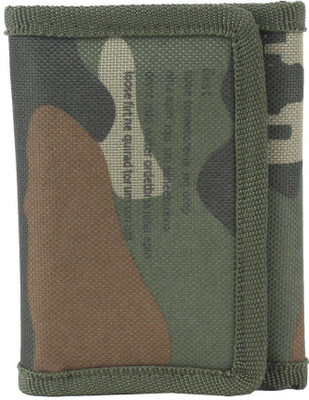 

TeeMoods Men Green Fabric Wallet(1 Card Slot), Military green