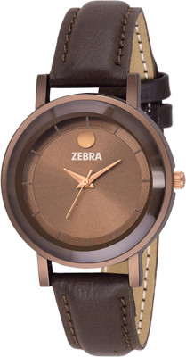 

Zebra Best Designer Limited Edition Doted Dial Brown Best Quality Leather Belt Bracelet Watch For Girls & Women ZB-0104 Watch - For Girls