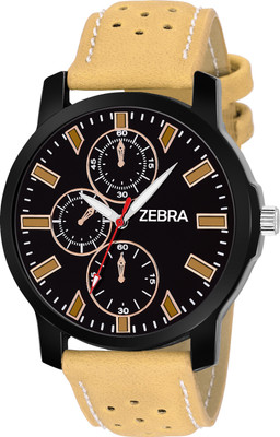 

Zebra New Latest Designer Dummy Chronographs Dial Brown Leather Belt Bracelet Watch For Men & Women ZB-0101 Watch - For Boys & Girls