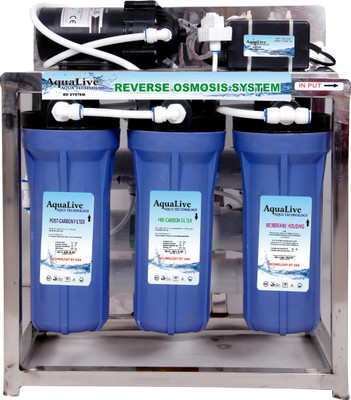 

Aqualive 25 LPH Commercial 25 L RO + UV + UF Water Purifier(Black)