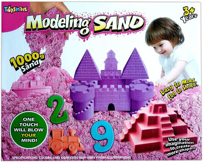 

Toyshine Castle Sand Modelling Kit, Creative Educational Summer Toy [ pink]