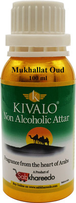 

Kivalo Mukhallat Oud Fragrance Gold Series 100 ml Pure Attar Floral Attar(Woody)