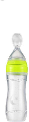 

GJE BPA Free Squeeze Style Bottle Feeder with Dispensing Spoon for Infant Newborn Toddler Semi Solid Food Supplement - 90 ml(Green)