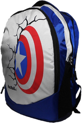 

MacRaiL captain amr.laptop bag and backpack 35 L Laptop Backpack(Multicolor), Royal blue;white