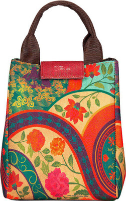 

India Circus Floral Embroidery Lunch Bag Lunch Bag(Multicolor, 8 inch)
