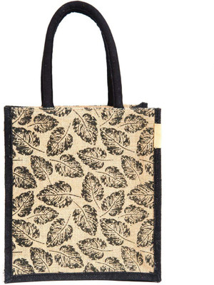 

H&B Multipurpose unisex environment friendly reusable jute bag Waterproof Lunch Bag(Beige, 5 L)