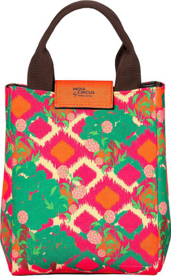 

India Circus Lattice Vermillion Lunch Bag Lunch Bag(Multicolor, 8 inch)