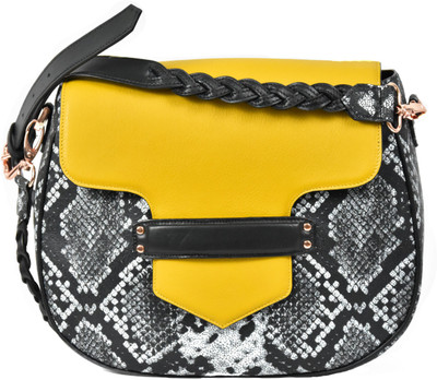 

Kraftier MERRIL Sling Bag(Yellow, Black, 4 L)