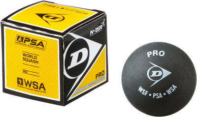 

Dunlop Double Dot Squash Ball(Pack of 4, Black)