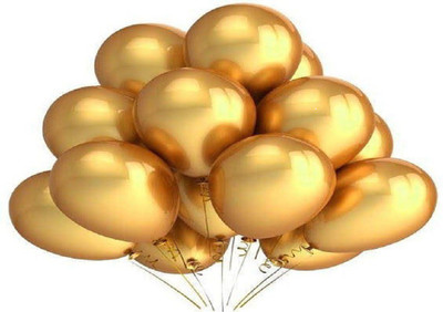 

Wanna Party Solid 58271 Balloon(Gold, Pack of 1)
