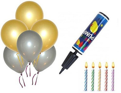 

Amit Marketing Solid AMA029 Balloon(Gold, Silver, Pack of 31)