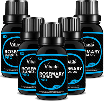 

VIHADO 6x PRO Rosemary Essential Oil (18 gm) (Pack of 5)(18 ml)
