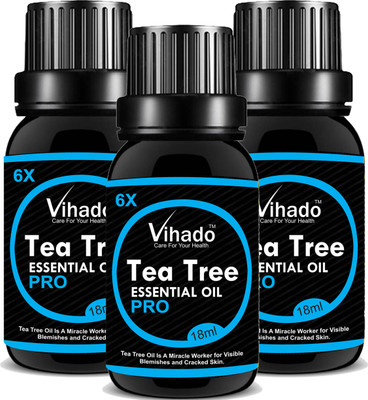 

VIHADO 6x PRO Tea Tree essential oil with Dropper (18 gm) (Pack of 3)(18 ml)