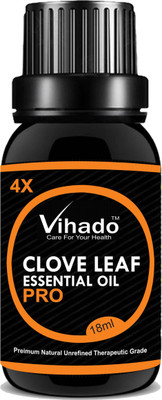 

VIHADO 4x PRO Clove Essential Oil, - 100% Pure & Organic, Natural, Undiluted for Aromatherapy, Hair Care, Skin Care & Natural Remedies - (18gm)(18 ml)