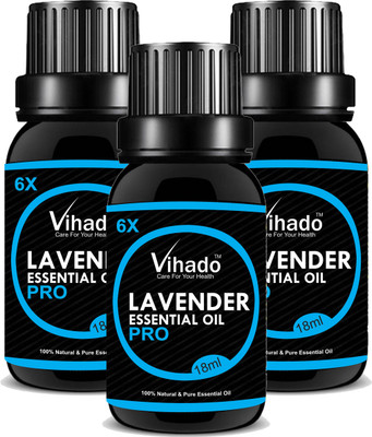 

VIHADO 6x PRO Lavender Pure Essential Oil (18 gm) (Pack of 3)(18 ml)