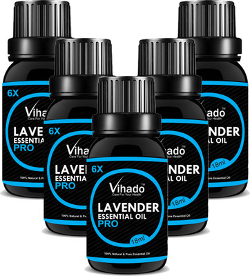 

VIHADO 6x PRO Essential Oil Lavender (18 gm) (Pack of 5)(18 ml)