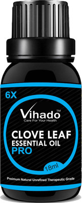 

VIHADO 6x PRO Clove Essential Oil, - 100% Pure & Organic, Natural, Undiluted for Aromatherapy, Hair Care, Skin Care & Natural Remedies - (18gm)(18 ml)