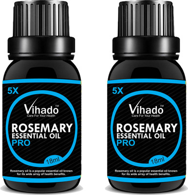 

VIHADO 6x PRO Rosemary Essential Oil 6x PRO (18 gm) (Pack of 2)(18 ml)