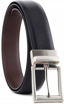 

kaezri Men Casual Black Artificial Leather Reversible Belt