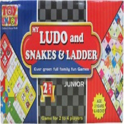

KADAM Ludo Snake And ladder Ever Green Full Family Fun Games (31X20X3) 20 cm Dart Board Board Game