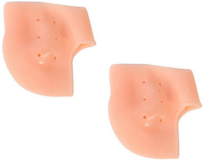 

Iktu Silicone Gel Shock Absorption Heel Sleeves - The Best for Protecting your Sore Feet from the Aches & Pains of Plantar Fascistic, Foot Pain, Heel Spurs & Cracked Heels - Breathable & Well-made (Free Size - 1 Pair)(45 g)