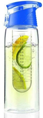 

AEC™ Fat Burner Detox Fruit Infuser Bottle 800 ml Sipper(Pack of 1, Blue)