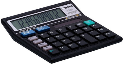 

Chrome 9231Box Basic Calculator(12 Digit), Black