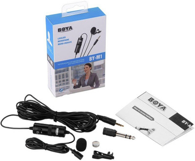 

BOYA BY-M1 Omnidirectional Lavalier Microphone DSLR Camcorder Audio Recorders Android Smartphone Camera Microphone
