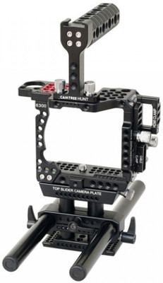 

CAMTREE Hunt Video Cage w 15mm rail rods HDMI Clamp for Sony A6300 Camera CH-A6300-C Camera Rig