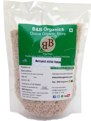 

B&B Barnyard millet flakes / Kuthiraivalli aval (500 g)(500 g, Pouch)